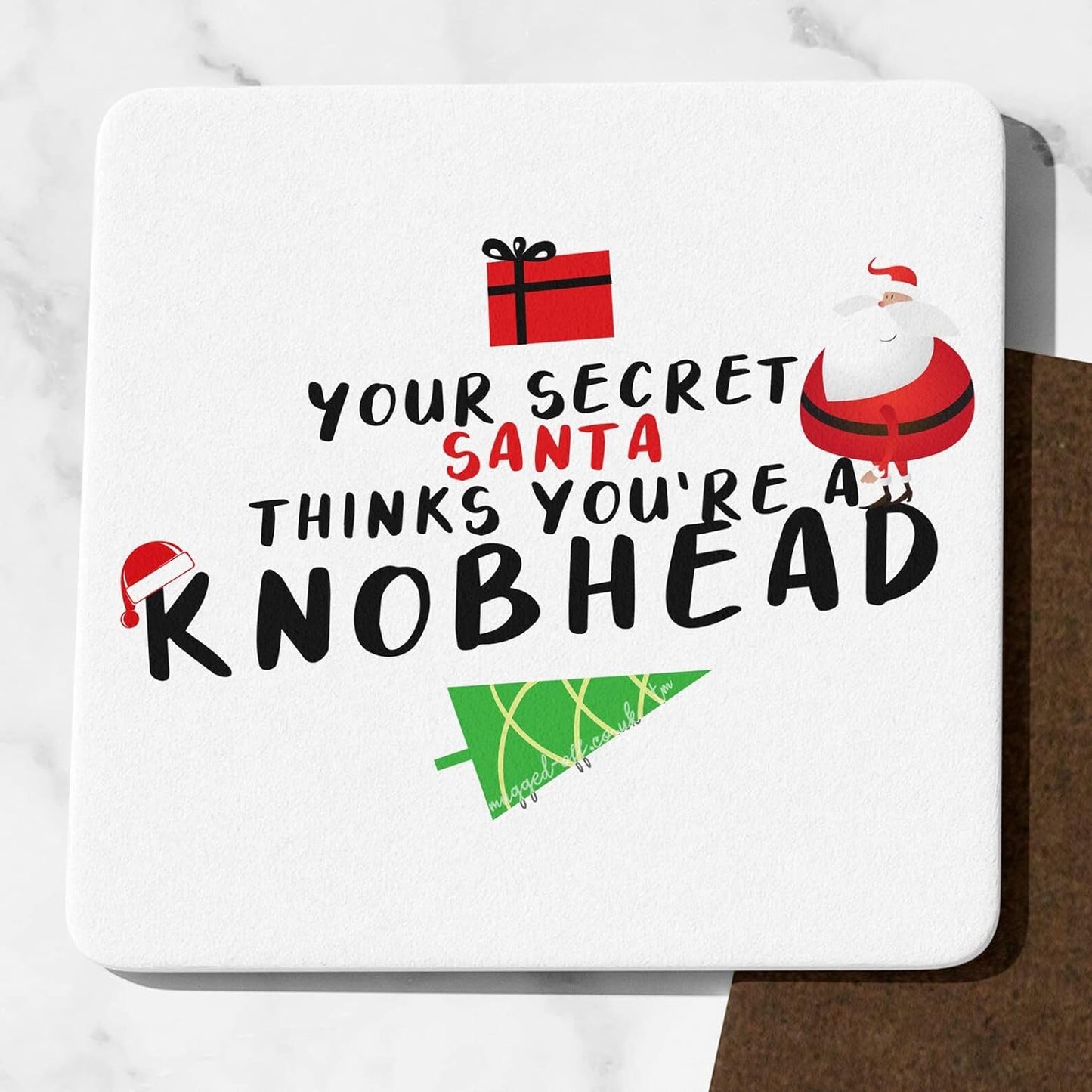 Secret Santa Christmas Cheap Secret Santa present Secret santa gift, Secret Santa under 5 Five Coaster Funny Secret Santa