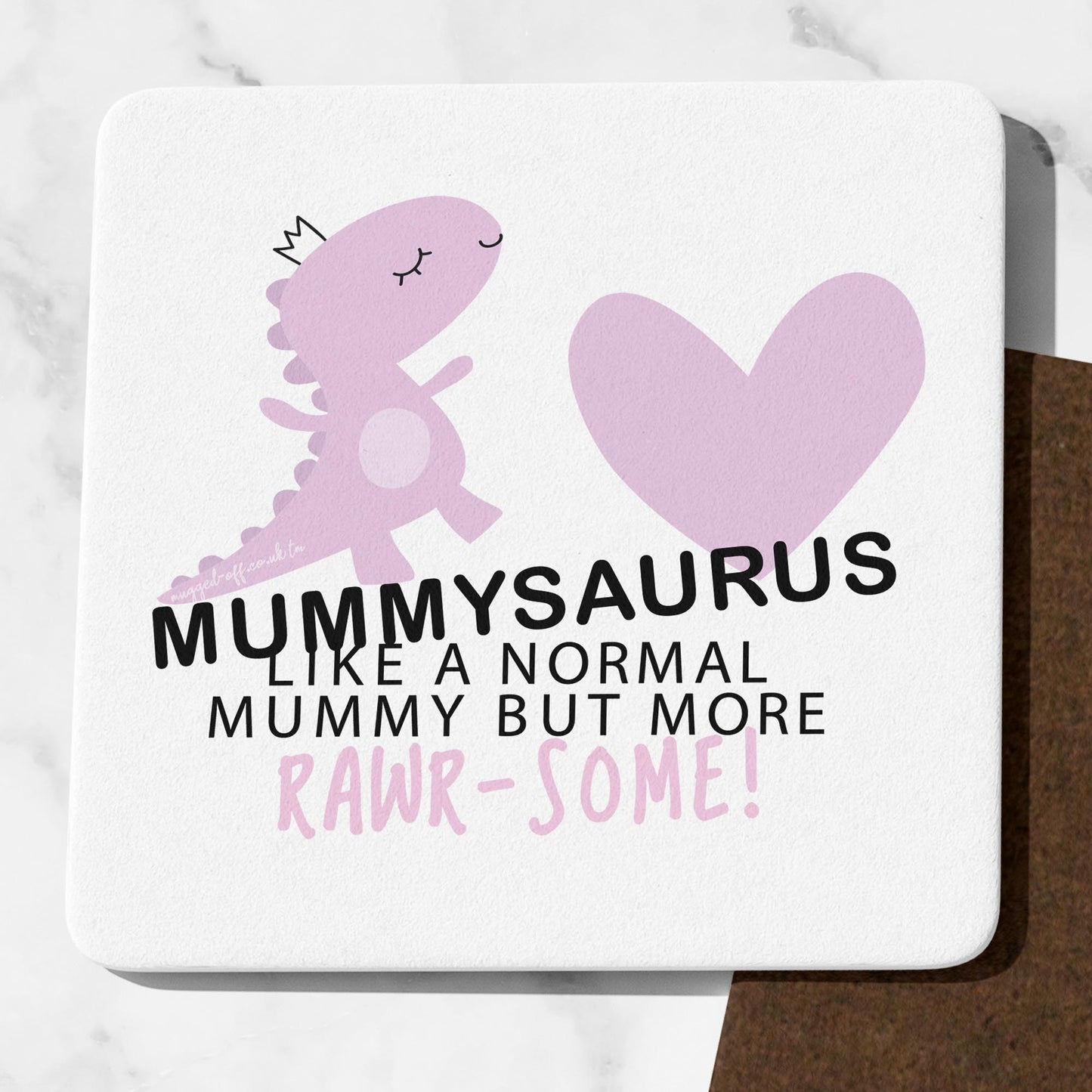 Mummysaurus Coaster Mummy Birthday Gifts Mummy Christmas Mother's Day