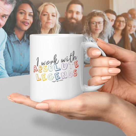 Office Mug Leaving Gifts for Colleagues Secret Santa Absolute Legends Mug Funny Work Gifts Funny Work Colleague 11oz Work Mug Leaving Mug