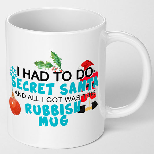 Secret Santa Funny Secret Santa Gift Mug 10 Pounds Secret Santa Mug