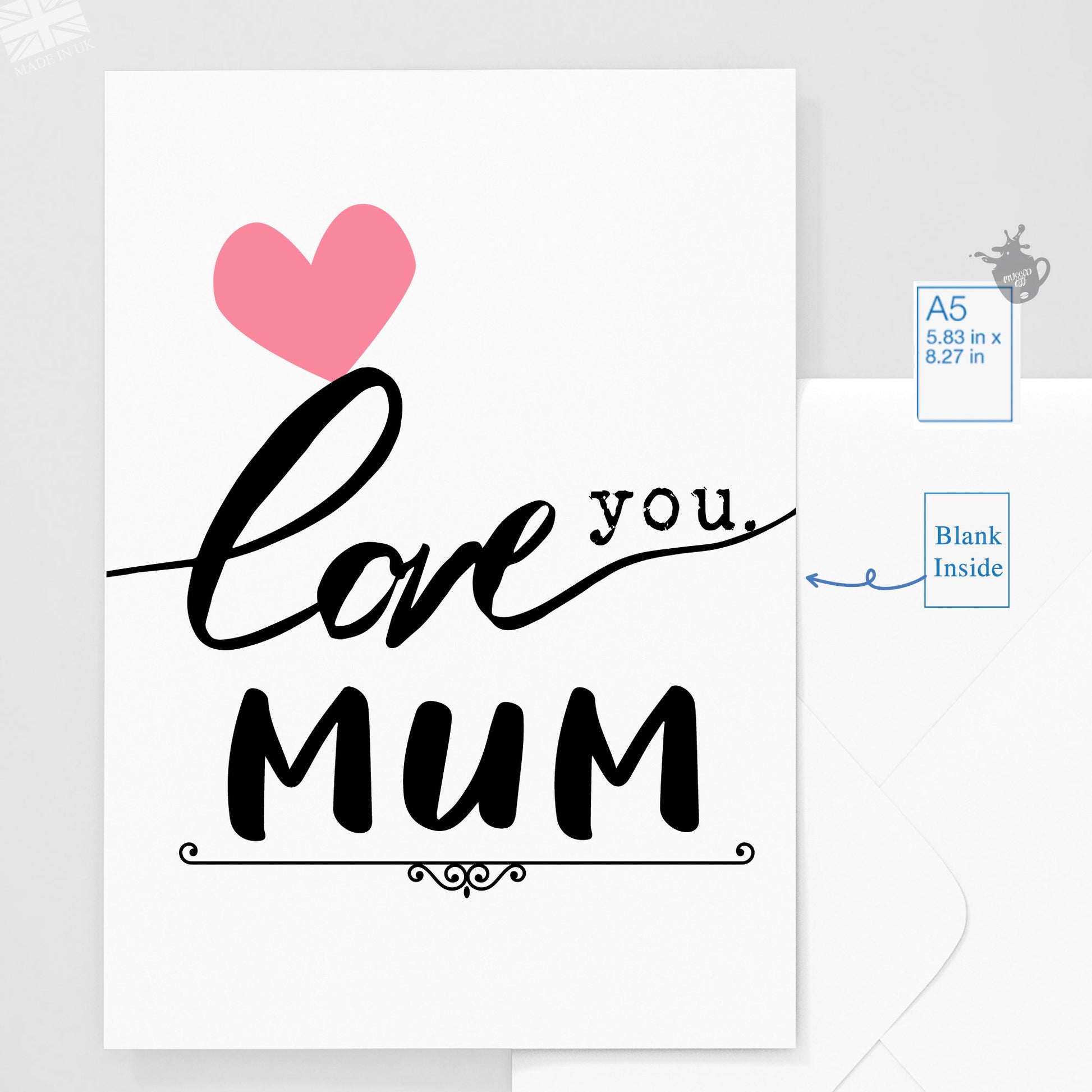 Mum Birthday Card, From Son, Daughter, Funny Best Mother Card, Mummy L –  Mugged-Off